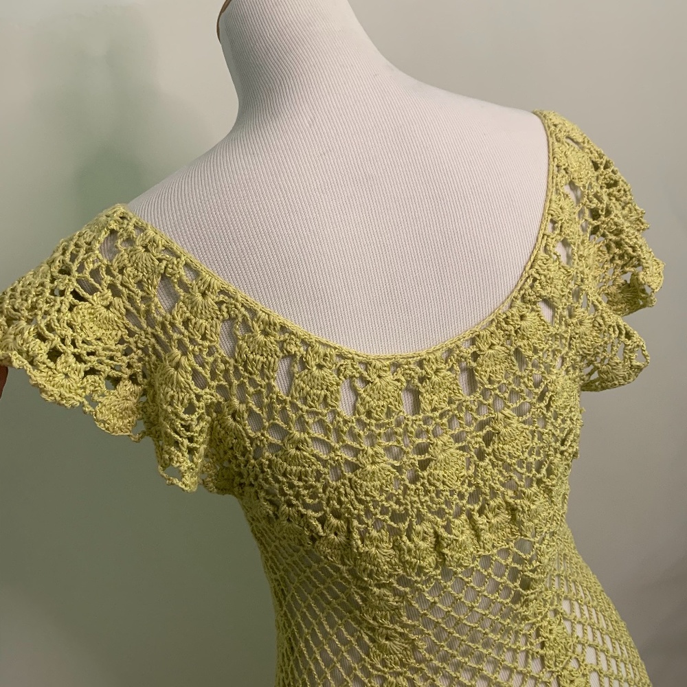 Handmade beautiful  crochet dress - Picture 7 of 8